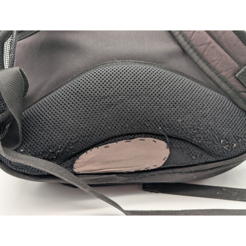 KAVU Canvas Backpack Dark Brown Outdoor Daypack Multi Pocket Repair Needed - Picture 3 of 9